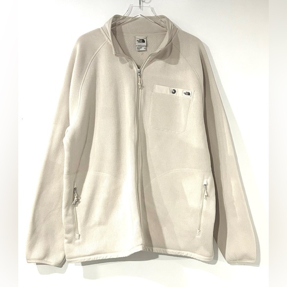 NEW‎ North Face Gordon Lyons Full-Zip Jacket Cream Beige XXL - Picture 1 of 5